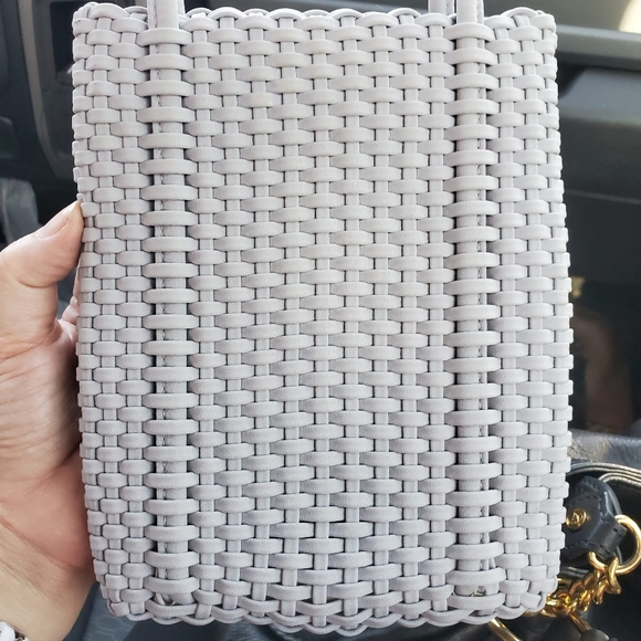 Nine West Gray Mini Woven Tote Bag - Picture 5 of 5